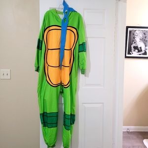 Blue ninja turtle onesie